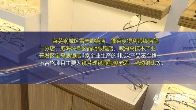 注意！威海这两家眼镜店上了不合格名单